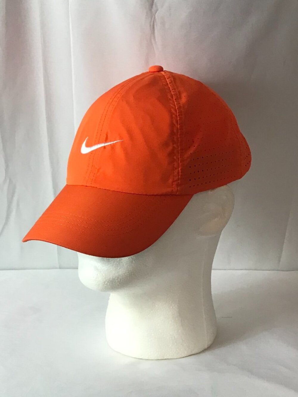 Nike Comfort Color Orange Head Air Flow Activewear Athletic Sport Cut Cap/Hat